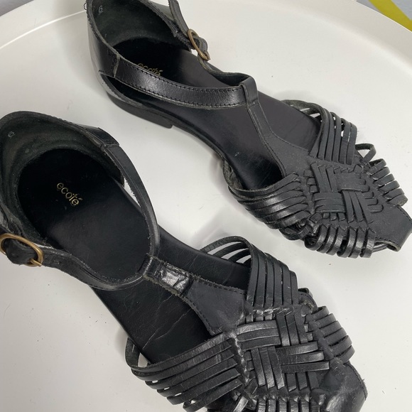 Ecote Leather Braided Sandal - Picture 4 of 6